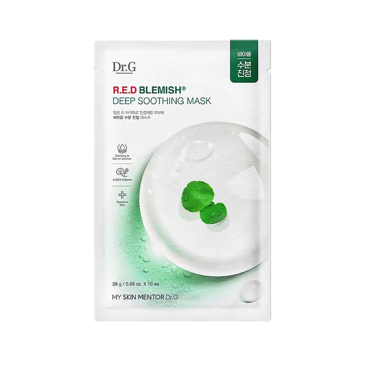 DR.G R.E.D Blemish Deep Soothing Mask – 28 г × 10 ш