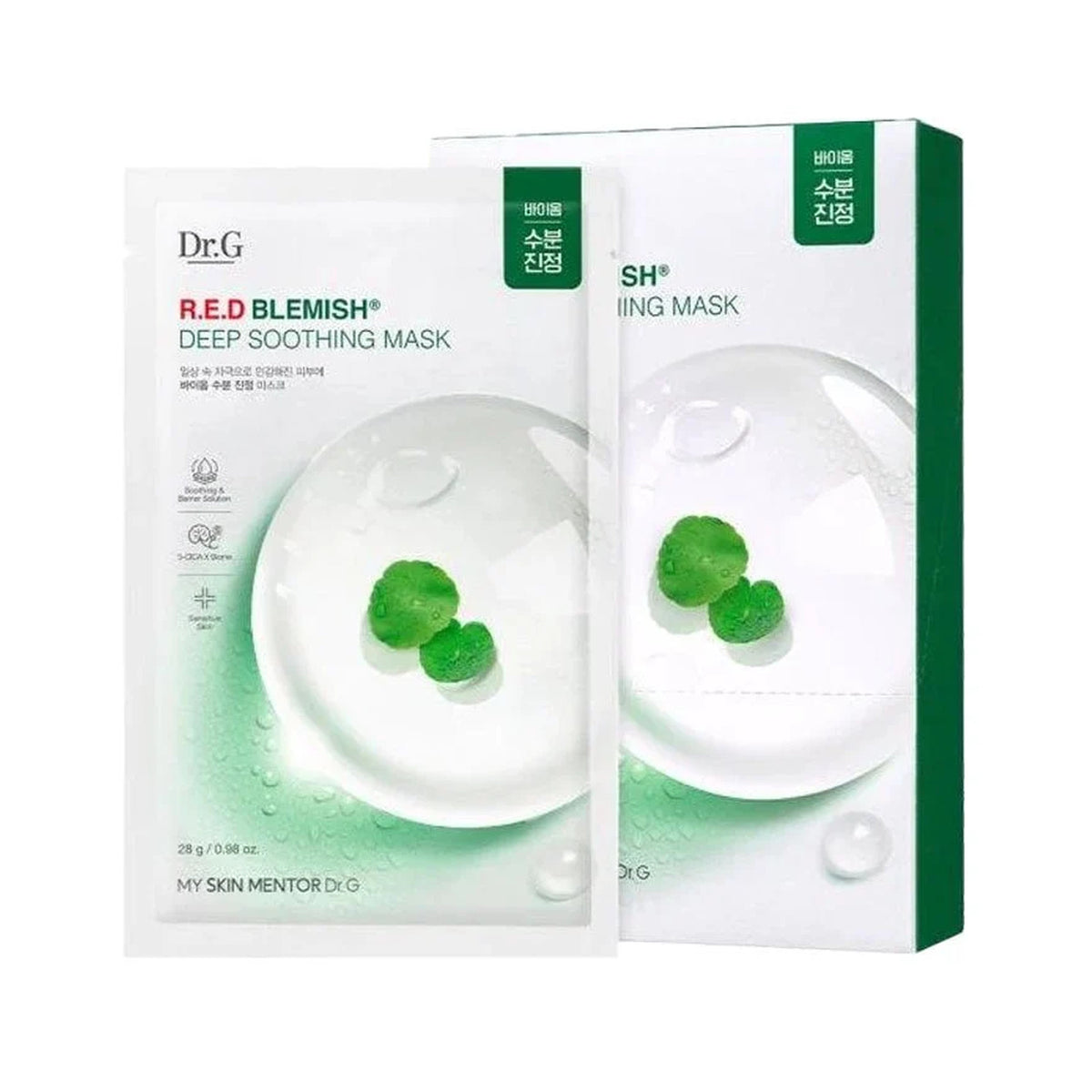 DR.G R.E.D Blemish Deep Soothing Mask – 28 г × 10 ш