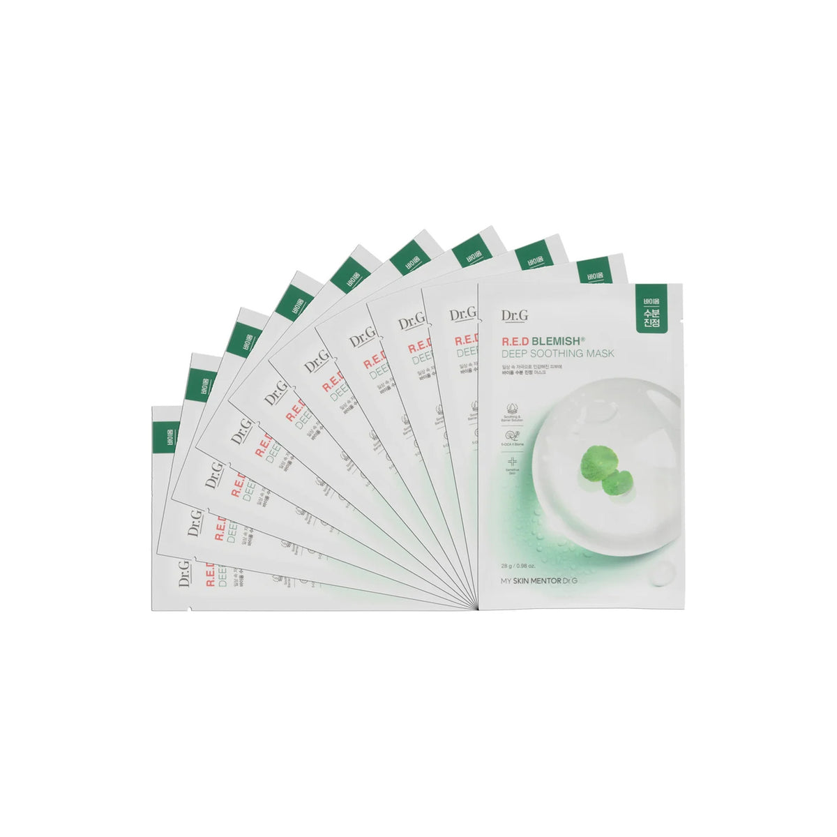DR.G R.E.D Blemish Deep Soothing Mask – 28 г × 10 ш