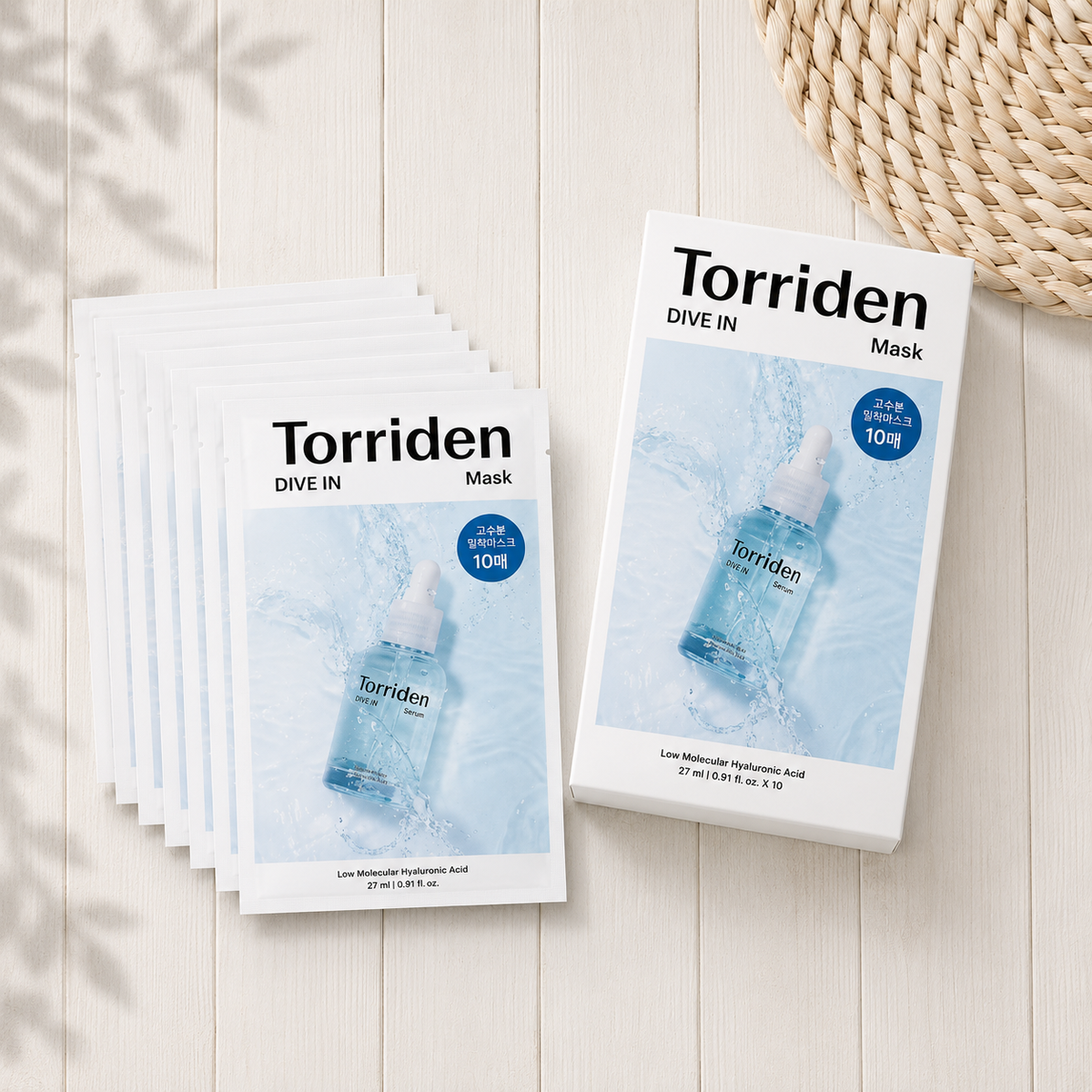 Torriden DIVE-IN Чийгшүүлэх Маск – 27 мл × 10 ш