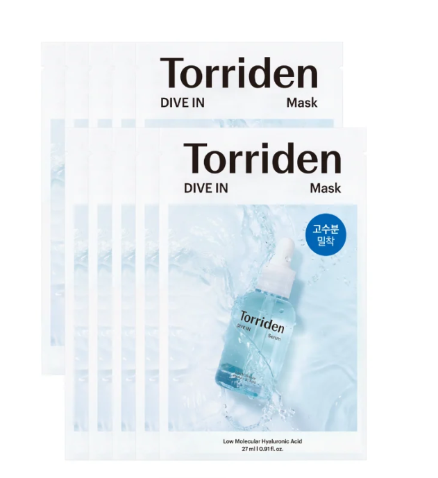 Torriden DIVE-IN Чийгшүүлэх Маск – 27 мл × 10 ш