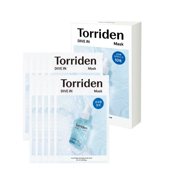 Torriden DIVE-IN Чийгшүүлэх Маск – 27 мл × 10 ш